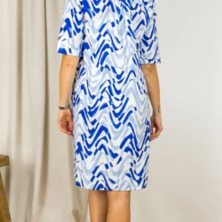 ROBE ROBE LÉGÈRE 6438 4062 -Modes Sylphide Soldes Magasin 014051 ROBE 6348 4062 ROBE LEGERE ECRU BLEU 1 scaled