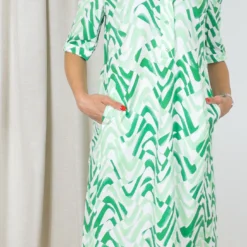 ROBE ROBE LÉGÈRE 6438 4062 -Modes Sylphide Soldes Magasin 014051 ROBE 6348 4062 ROBE LEGERE ECRU GREEN 2