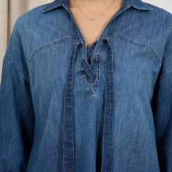 ROBE HANA SAN FANNY -Modes Sylphide Soldes Magasin 014137 HANA SAN FANNY BLEU 5