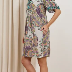 ROBE STELLA FOREST SOLAL 13 ROBE STELLA FOREST SOLAL -Modes Sylphide Soldes Magasin 014194 STELLA FOREST SOLAL E23RO055 VERT PARME 1