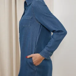 ROBE DENIM STUDIO ZOHR DENIM 11 ROBE DENIM STUDIO ZOHR DENIM -Modes Sylphide Soldes Magasin 014214 DENIM STUDIO ZOHRDENIM BLEU 3