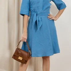 ROBE WHYCI WH1022 -Modes Sylphide Soldes Magasin 014231 WHYCI WH1022 RIVIERA BLEU 1