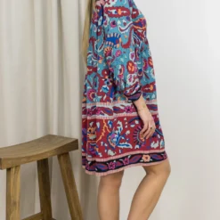 ROBE BA&SH MAUREEN -Modes Sylphide Soldes Magasin 014258 MAUREEN BASH BLEU 2 scaled