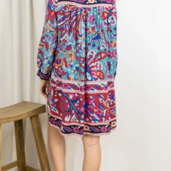 ROBE BA&SH MAUREEN -Modes Sylphide Soldes Magasin 014258 MAUREEN BASH BLEU 3 scaled