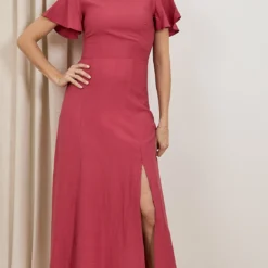 ROBE DES PETITS HAUTS SAVOLI -Modes Sylphide Soldes Magasin 014440 DES PETITS HAUTS SAVOLI BAIE BOIS ROSE 1