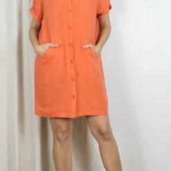 ROBE HARRIS WILSON ELINE -Modes Sylphide Soldes Magasin 014506 ROBE ELINE HARRIS WILSON CORAIL 1 scaled