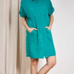 ROBE HARRIS WILSON ELINE -Modes Sylphide Soldes Magasin 014506 ROBE ELINE HARRIS WILSON TURQUOISE 4