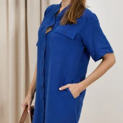 ROBE HARTFORD AZRK605 RITOYEN 20 ROBE HARTFORD AZRK605 RITOYEN -Modes Sylphide Soldes Magasin 014598 HARTFORD AZRK605RITOYEN BLEU ELECTRIQUE 3