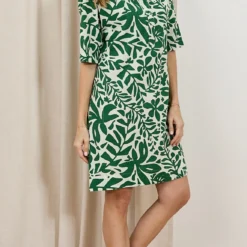 ROBE HARTFORD AZRP623 RUNWAY -Modes Sylphide Soldes Magasin 014599 HARTFORD AZRP623 GREEN 1