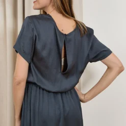 ROBE AMERICAN VINTAGE WIDLAND 16 ROBE AMERICAN VINTAGE WIDLAND -Modes Sylphide Soldes Magasin 014761 AMERICAN VINTAGE WID14J OMBRE ARDOISE 3