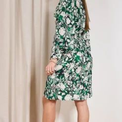 ROBE JANIS & JOHN VALERIA 10 ROBE JANIS & JOHN VALERIA -Modes Sylphide Soldes Magasin 014908 VALERIA JANIS JOHN ROBE ECRU VERT 2