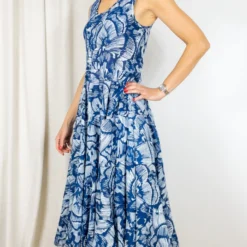 ROBE TERRE ROUGE GS889 -Modes Sylphide Soldes Magasin 014958 ROBE GS889 TERRE ROUGE PAPILLON NAVY 3 scaled