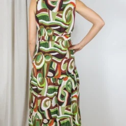 ROBE CAROLINE BISS 3174 -Modes Sylphide Soldes Magasin 014994 ROBE 3174 CAROLINE BISS VERT CHOCO 0 scaled