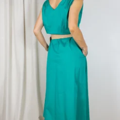 ROBE CAROLINE BISS 3153 -Modes Sylphide Soldes Magasin 015002 ROBE CAROLINE BISS 3153 EMERAUDE 0 scaled