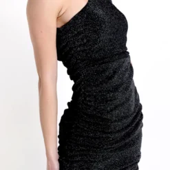 Robe Courte Une Manche Lurex -Modes Sylphide Soldes Magasin 89611 2