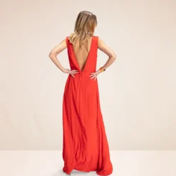 Karma Koma Robe Longue Barbara Orange -Modes Sylphide Soldes Magasin barbara karma 2