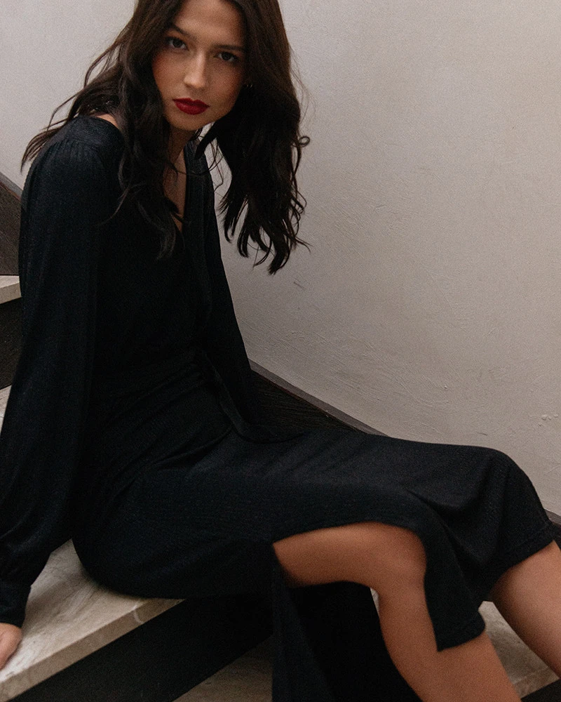 GRACE & MILA ROBE DOROTHE NOIR 5 GRACE & MILA ROBE DOROTHE NOIR – Image 3