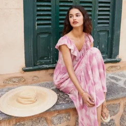 Grace & Mila Robe Flore Rose Ou Vert 11 Grace & Mila Robe Flore Rose Ou Vert -Modes Sylphide Soldes Magasin flore 4