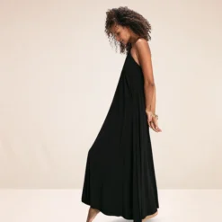 Karma Koma Robe Longue Hepburn Noire Ou Sugar -Modes Sylphide Soldes Magasin hepburn 2