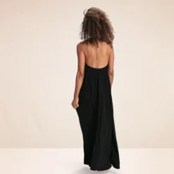 Karma Koma Robe Longue Hepburn Noire Ou Sugar -Modes Sylphide Soldes Magasin hepburn 3