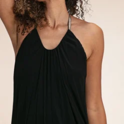 Karma Koma Robe Longue Hepburn Noire Ou Sugar -Modes Sylphide Soldes Magasin hepburn 4