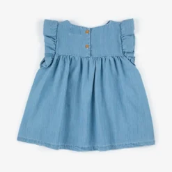 Bobo Choses Robe Bébé "Pelican" Bleu Denim 9 Bobo Choses Robe Bébé "Pelican" Bleu Denim -Modes Sylphide Soldes Magasin robe bebe pelican bleu denim 3