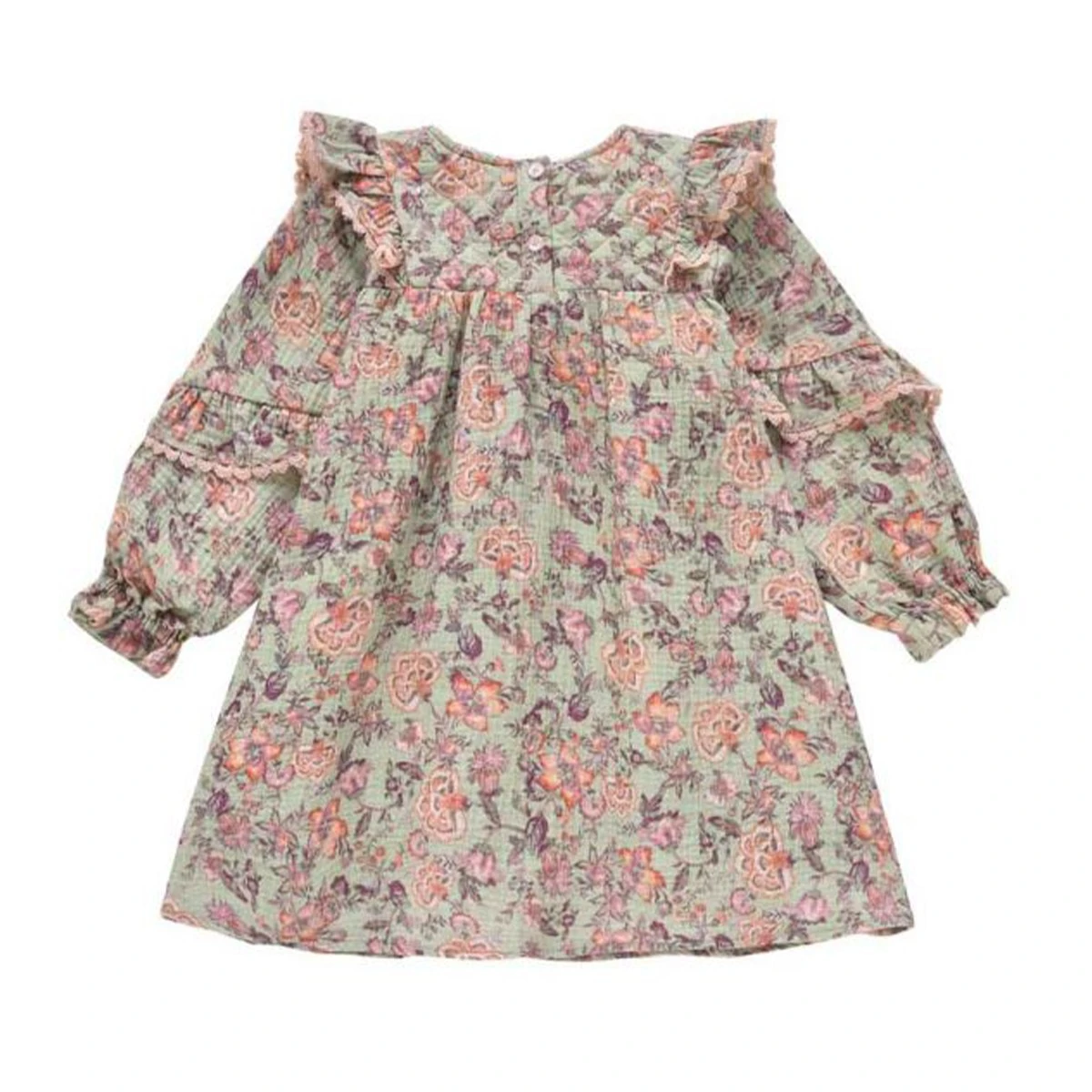 Louise Misha Robe Bohème "Lara" Khaki Tropical Loon 5 Louise Misha Robe Bohème "Lara" Khaki Tropical Loon – Image 3