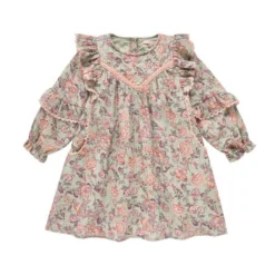 Louise Misha Robe Bohème "Lara" Khaki Tropical Loon