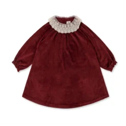 Robe En Velours "Venola" Rouge