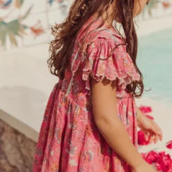 Louise Misha Robe "Siloé" Strawberry Bohemian Hindi -Modes Sylphide Soldes Magasin robe siloe strawberry bohemian hindi 2