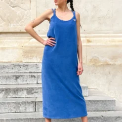 Jott Sofia Robe Longue En éponge 4 Couleurs -Modes Sylphide Soldes Magasin sofia robe eponge 2