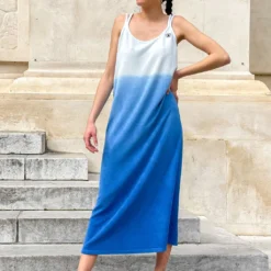 Jott Sofia Robe Longue En éponge 4 Couleurs -Modes Sylphide Soldes Magasin sofia robe eponge 3