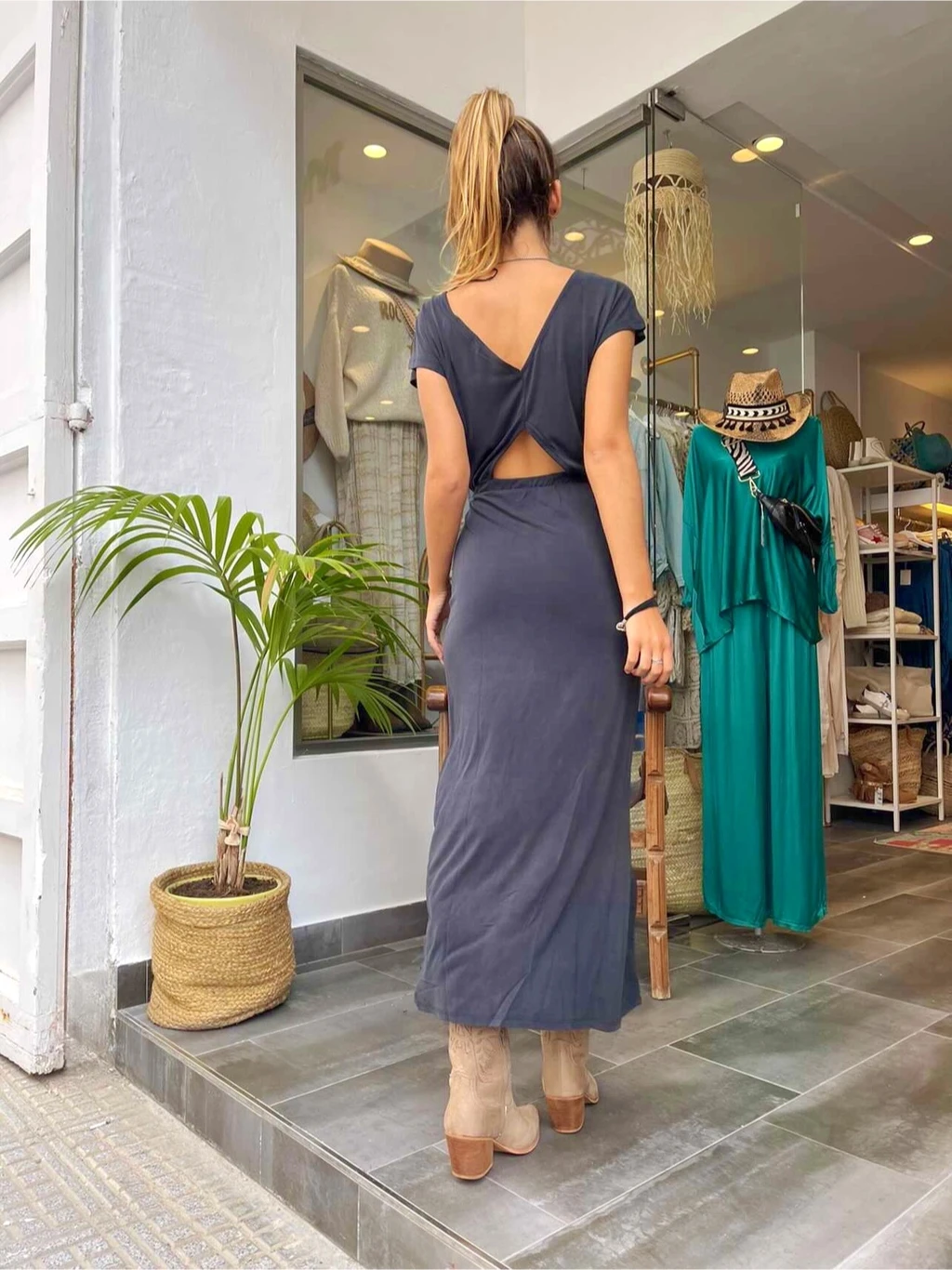 Vila Robe Vimodala Noir Ou Bleu 7 Vila Robe Vimodala Noir Ou Bleu – Image 5