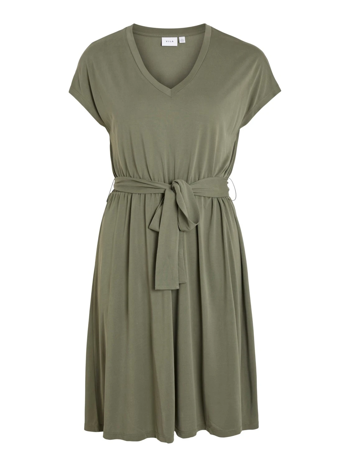 Vila Robe Vimodala Kaki Tencel Et Modal 5 Vila Robe Vimodala Kaki Tencel Et Modal – Image 3